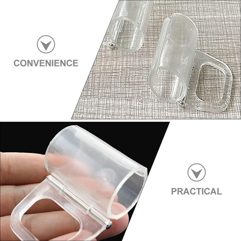 YARDWE 4pcs Home Valance Clips Decorative Horizontal Blind Clips Blind
