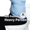 R&T Round Toilet Seat for Standard Toilet Bowl (16.5'') No-Slam