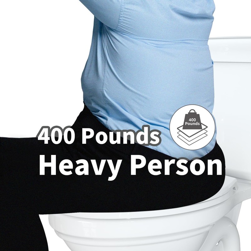 R&T Round Toilet Seat for Standard Toilet Bowl (16.5'') No-Slam