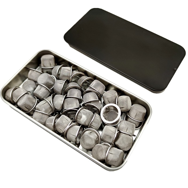 Ruilida 50pcs Pipe Screens 1/2 Inch Premium 304 Stainless Steel,