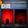 Nilight 2PCS 6Inch Oval LED Trailer Tail Lights Red White