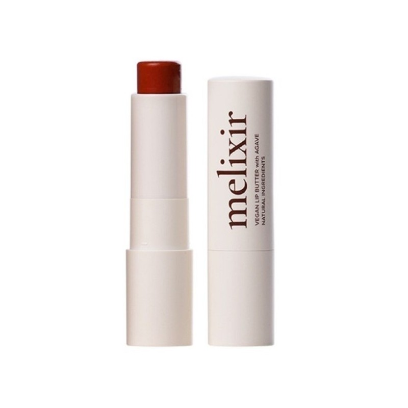 Mellixir Vegan Lip Care Butter Collection: Agave Rust Red Flutter