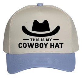 TOP HEADWEAR Womens This is My Cowboy Hat - Western Style Adjustable Snapback Baseball Cap, Sky Blue
