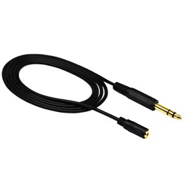 zdyCGTime 3.5mm to 6.35mm Audio Adapter Cable 6.35mm 1/4 inch Audio Male to 3.5mm 1/8 inch Female Stereo Jack Extension Wire Cord (3.5mm Female to 6.35mm Male)