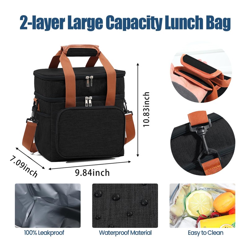 16 litres Insulated Lunch Bag for Men & Women, 2