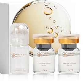 Kit De Suero Hydration Infusion Con Péptidos De Colágeno, Ácido Hialurónico Y Vitamina C  Set De Cuidado Facial Hidratante, Redensificante Y Luminoso 