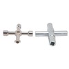 CYTGOUPER 2Pcs 4 Way Sillcock Key, Stainless Steel Portable Sillcock