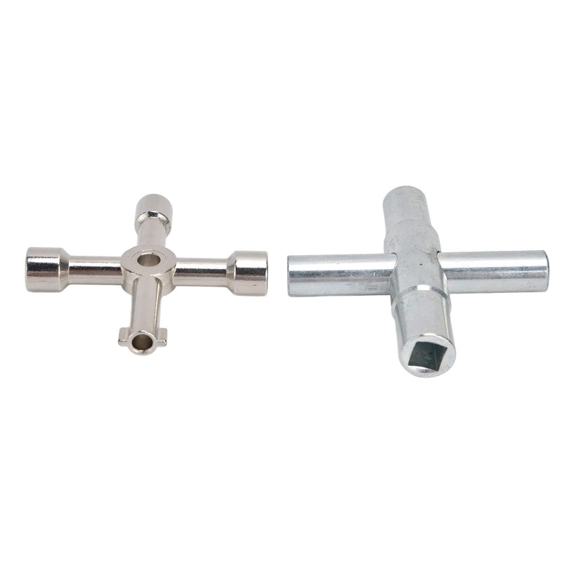 CYTGOUPER 2Pcs 4 Way Sillcock Key, Stainless Steel Portable Sillcock