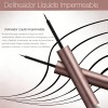 Delineador De Ojos Mate Negro Impermeable Secado Rápido