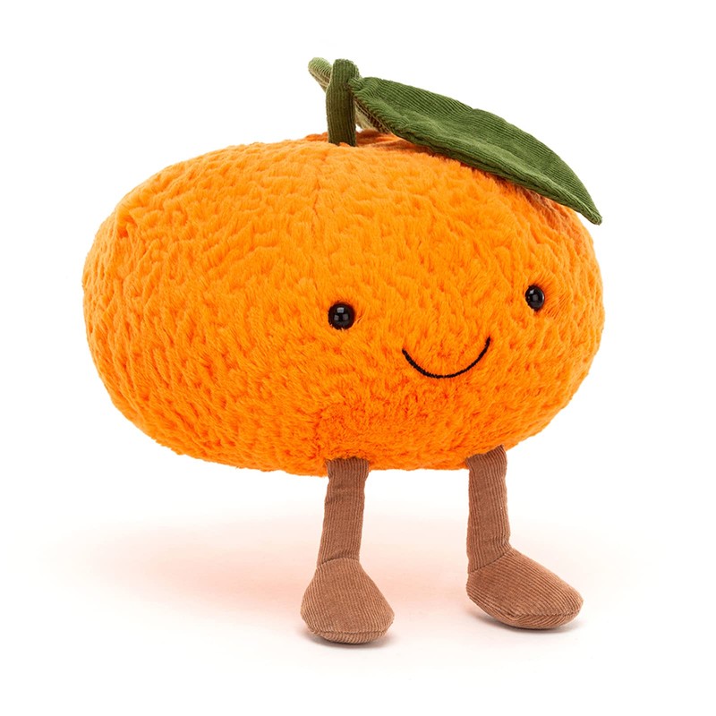 Jellycat Amuseables Clementine Stuffed Toy, Small 5 inches - Fruit