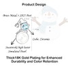 Pearl Stud Earrings for Women 18K Gold Plated Blue Zirconia