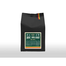 Marley Coffee Strong Dark Roast Coffee Beans 227g – Irie Holiday Seasonal Blend - From The Marley Family - V60 Filter Cafetiere French Press Grind - Rainforest Alliance Certified - Strength 5