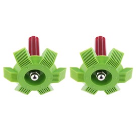 2pcs Radiator Turfin Air Conditioner Fin Straightener AC Condenser Fin Condenser Tool Air Conditioner Radiator Condenser Cooling Tool Plastic Green