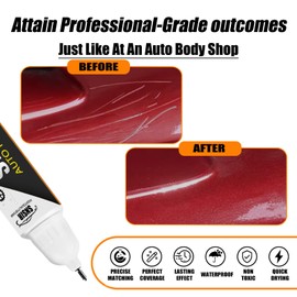 Red Pearl Touch Up Paint for Cars, Color Accurate Touch Up Paint for Cars, Premium Car Scratch Remover for Deep Scratches, Easy to Use, Safe and Non-toxic