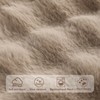 Aucrovee Soft Plush Faux Fur Couch Cover, Thick Warm Fuzzy