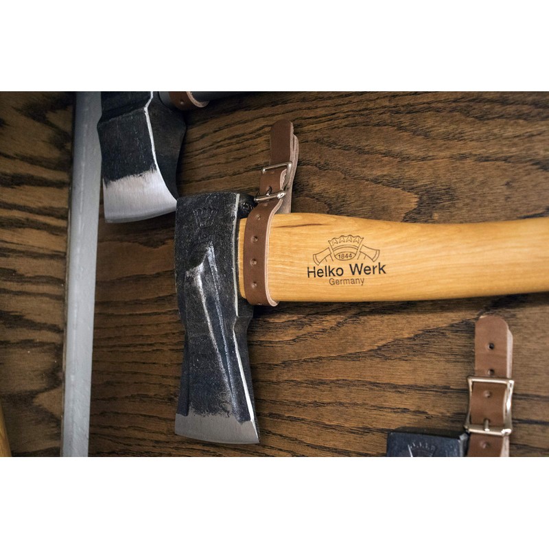 1844 Helko Werk Germany Leather Axe Hangers - Wall Hanging