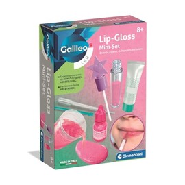 Clementoni Galileo Lab 59444 Lip Gloss Mini Set - Make Your Own Lip Gloss with Real, Safe Ingredients - Experiment Set from 8 Years
