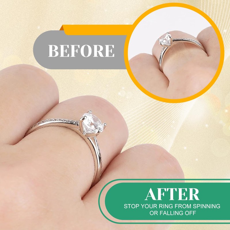 Coopache Ring Sizers for Loose Rings, 14 Pack Invisible Ring