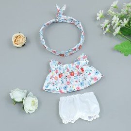 KINGOU Baby Doll Clothes 8 Inch Soft Baby Girl Doll with Clothes and Accessories Set