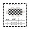 sunepany 2 Pack Black and White Checkered Tablecloth Plastic 54