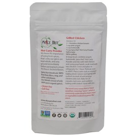 The Spice Hut Organic Hot Curry Powder Seasoning, Quick & Easy Spice Blend for Spicy Indian Cooking, 2 oz