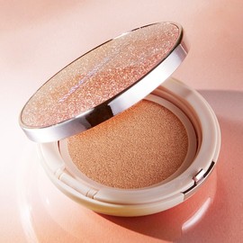Makeup Helper Ampoule Glow Cushion 23g Rose Glitter - No. 23 Beige / 메이크업헬퍼 앰플 글로우 쿠션 23g 로즈 글리터 - 23호 베이지