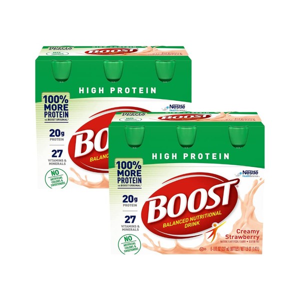 Boost Complete High Protein Nutritional Drink (6 Count (Pack of