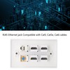 Wall Plate 6 Ports HD Multimedia Interface CAT6 TV F
