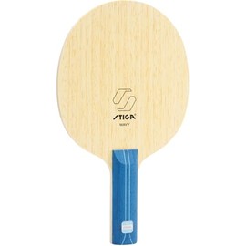 STIGA 1602240137 Table Tennis Shake Racquet, Attack, Lightweight, High Strength, Front, Wavy (Round) STR Beige
