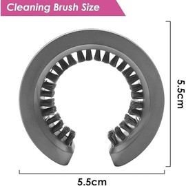 CLEK Filter Cleaning Brush for Dyson HD01/HD02/HD03/HD08, Supersonic Hairdryer Cleaning Brush, 360° Cleaning Filter Brush, Part No. 969497-01 (Grey)