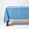 HOMESCAPES White Cotton Tablecloth 4 to 6 Seater Rectangular 137