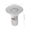 Operitacx 2stücke Abflussfilter Für Waschbecken Haar Sieb Ersatz Filter Für
