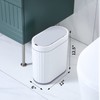 ELPHECO Bathroom Motion Sensor Bin 7.5 Litre Automatic Bin, 8L