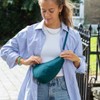 [Healthy Back Bag] Textured Nylon Large Baglet, Dark Teal, dark