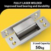 Hidden Door Hinge 4 Inch 2pack 304 Stainless Steel Hidden