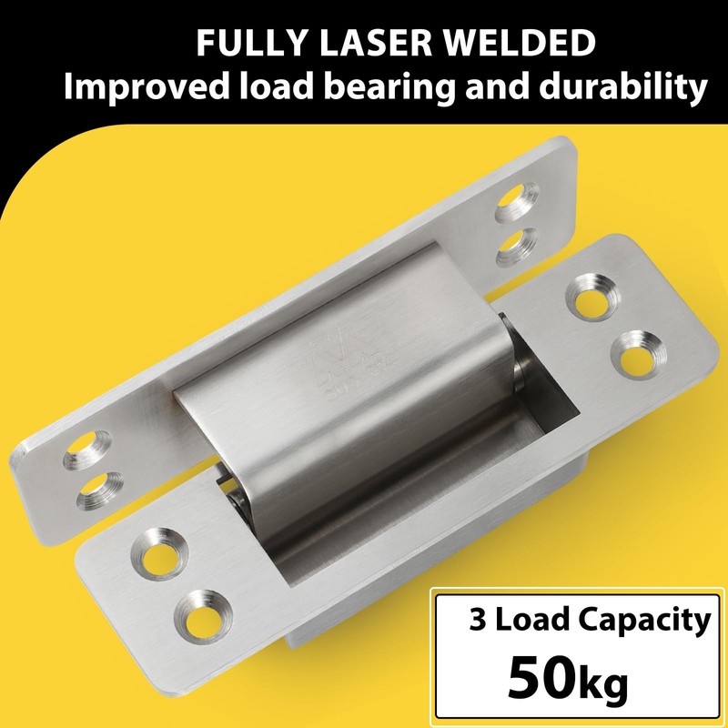 Hidden Door Hinge 4 Inch 2pack 304 Stainless Steel Hidden