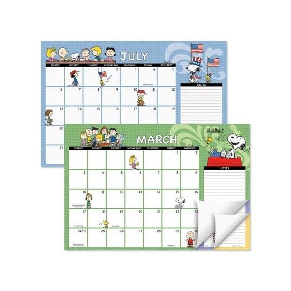 2024-2025 PEANUTS® Desk Calendar Pad, 11-Inch x 16-1/4-Inch Size, Large 24-Month Bookstore-Quality Calendars for Kitchen & Office, by Current