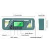 Digital Protractor Level Gauge, 4 X 90° Magnetic Inclinometer with