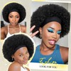 Quick Wig Afro Headband Wig Natural Black Short Afro Kinky