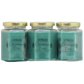 3 Pack - Christmas Tree Scented Blended Soy Candle | Real Christmas Tree Fragrance | Hand Poured in The USA by Just Makes Scents