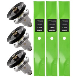 8TEN Deck Spindle Blade Kit Set Combo 48 inch for Exmark Lazer Z HP Zero Turn Mower 103-1183 1-323515