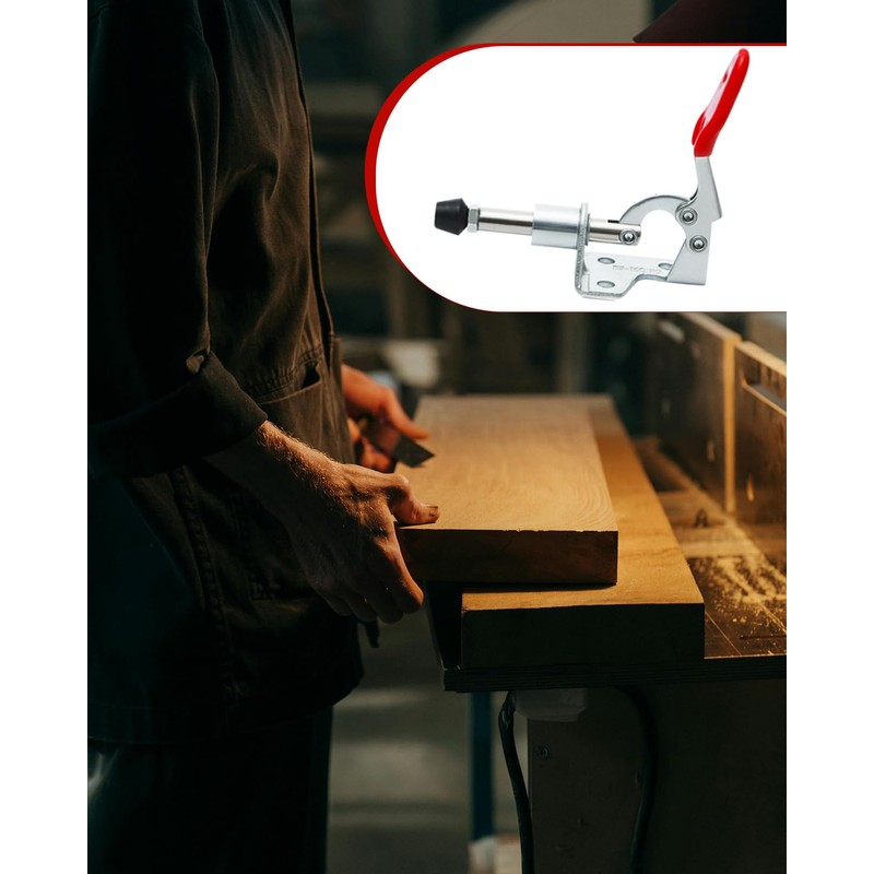 QLEUIFT 4 x Toggle Lever Clamp, Push Pull Action Hand