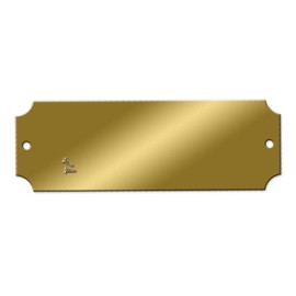 Blank Engraving Brass Plates - 2-1/2 x 7/8 inch - Pk/25
