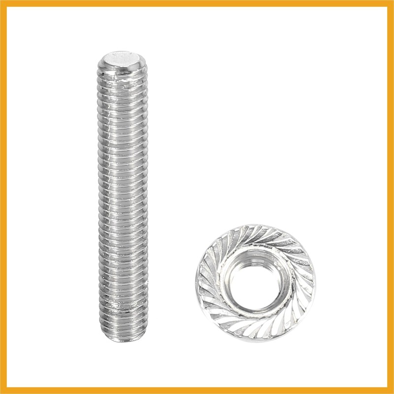 Partuto 16pcs Stainless Steel Exhaust Manifold Bolt Stud Hardware for