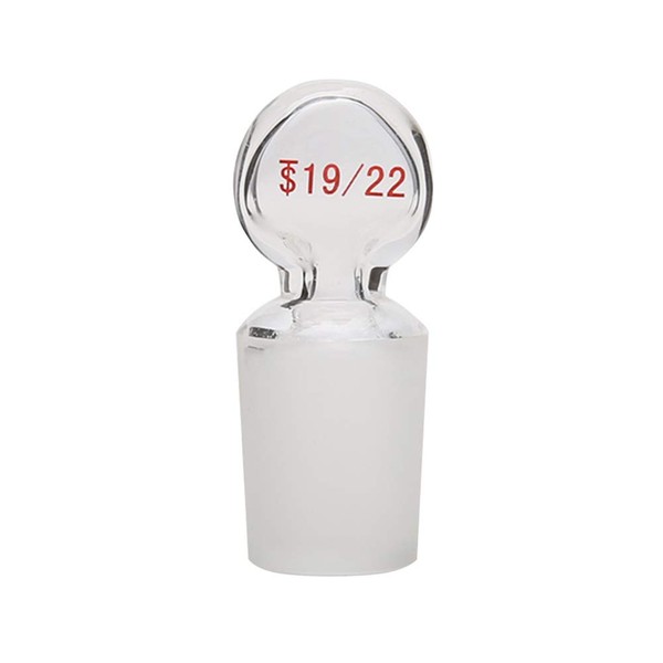 Adamas-Beta Glass Penny Head Glass Hollow Stopper for 19/22 Outer