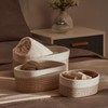 LA JOLIE MUSE Storage Baskets, Cotton Rope Woven Bathroom Storage