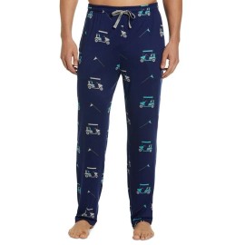 PGA TOUR Men's Golf Cart Print Pajama Pants - Navy - Medium - NWT