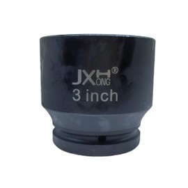 1" Drive 3" Jumbo Impact Socket, 6-Point, Heat Treated Cr-Mo Alloy Steel