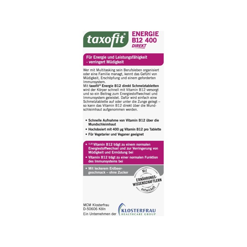 탁소피트 taxofit 에너지 B12 400 다이렉트 30정 4.5g Taxofit Energy