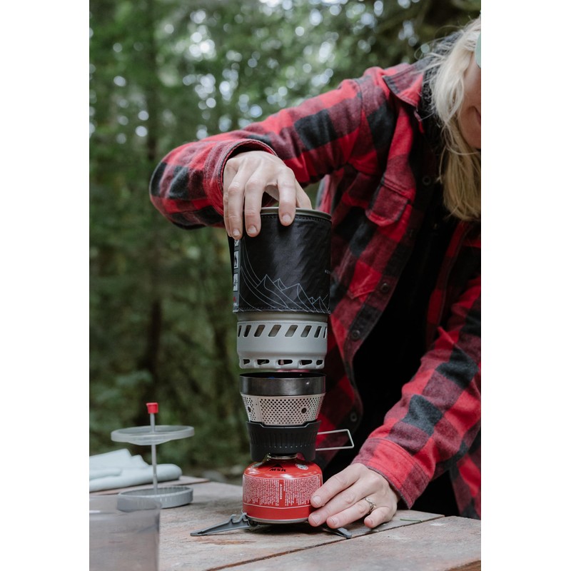 MSR WindBurner Personal Windproof Camping and Backpacking Stove System, Black